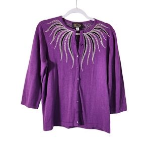 Vintage Bob Mackie Sequin Cardigan